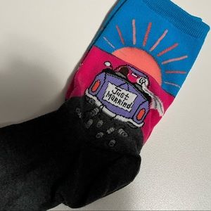 Ladies Hot Sox Just Married Socks